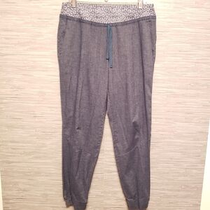 Patagonia Gray Joggers with Patterned Waistband